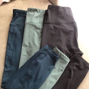 Trio of Athletic Leggings Large